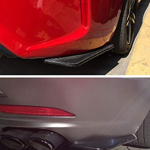 Sikiwind Rear Bumper Spoiler Canards Diffuser Spoiler Lip Splitter Fins,Black #TOP1