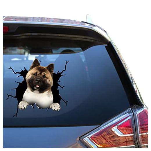 American Akita - Calcomanía para coche, diseño de perro Akita, chistes divertidos, troquelados, para camioneta o motocicleta