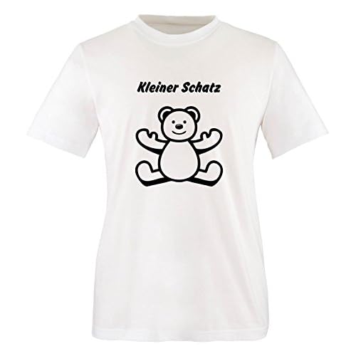 Comedy Shirts - Kleiner Schatz Teddy - Jungen T-Shirt - Weiss/Schwarz Gr. 86-92