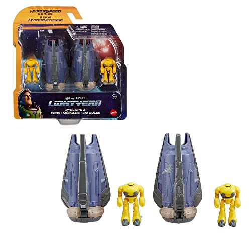 Buzz Lightyear Disney Pixar Lightyear Hyperspeed Series Zyclops Space Pod Battle Damage & 