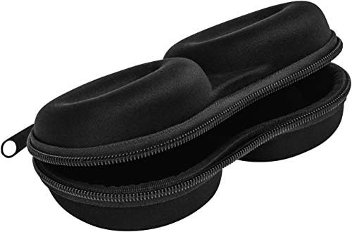 WATCHPOD Double Watch Travel Case Storage Holder Box For 2 Watches | Dual Tough Portable Protection w/Zipper Fits All Wristwatches & Smart Watches Up To 50mm (Black)