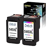 【Ventaja】 Chip de actualización inteligente CMTECH (registra la tinta restante de PG-545 XL/CL-546 XL), tinta de alta calidad y entrega rápida. Haga una vida cómoda y colorida para los clientes.