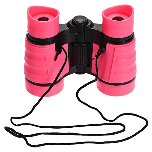 Binoculares compactos uxcell 4x30 plegables rosa miniatura 1