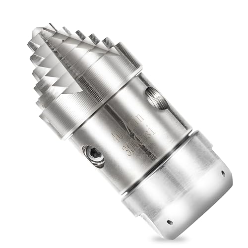Tool Daily 3/8 NPT Sewer Jetter Rotating Nozzle Pressure Washer Sewer Nozzle for Drain Pipe Cleaning Stainless Steel 40 L/Min 3000 PSI