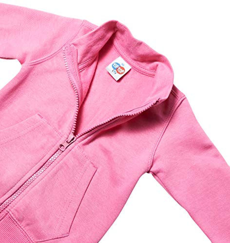 Blusa Moletom Canguru e Zíper, TipTop, Bebê Unissex, Rosa, G