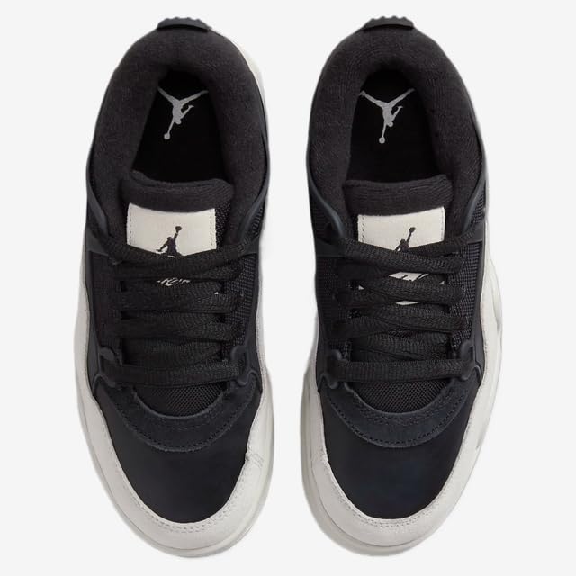 Air Jordan 4RM Big Kids' Shoes (FQ7938-001, Black/Dark Grey/Light Bone) Size 54