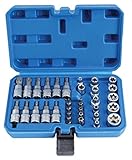 E-TORX 3/8”: E4; E5; E6; E7; E8; E10; E11; E12; E14; E16;E18; E20