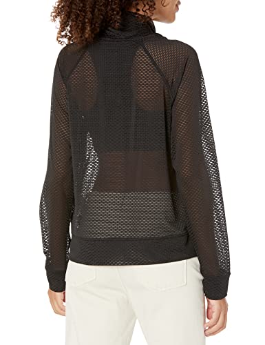 DKNY Women's Mesh Drawstring Hoodie2