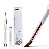 KEMEISI 100% Kolinsky 3D Acrylic Nail Brushes, Acrylic Nail Brush Size # 2-#14 Oval Nail Art Paintin
