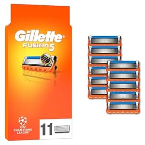 Gillette Fusion5 Blades, Men’s Shaving Refills Pack of 11, Precision Trimmer, Anti-Friction Razor