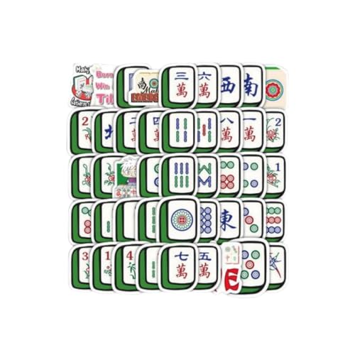 ポップな麻雀柄ステッカーシール 1セット [並行輸入品] - ノーブランド品 - 商品画像