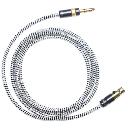 GUCraftsman 6N OFC Silver Plated+Shielding Layer Headphone Replacement Cables 4.4mm 3.5mm 4Pin XLR Upgrade Cables for Sennheiser HD490 PRO HD490 PRO Plus (3.5mm Plug)