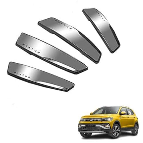 Image of Autokaar Status Car Door Edge Guard Scratch Protector Silver Universal for Volkswagen Taigun /Polo /Ameo /Vento /Virtus /Tiguan