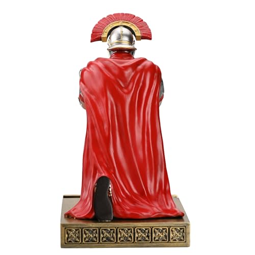 HDMbigmi Centurion Cloak Warrior Knight Pen Holder Mobile Phone Stand Desk Organizers and Accessories as Gift for Office and Home (Silver) - Image 4