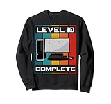 Niveau 10 terminé. Niveau 10 Complete I 10e anniversaire Jeux informatiques Sweatshirt