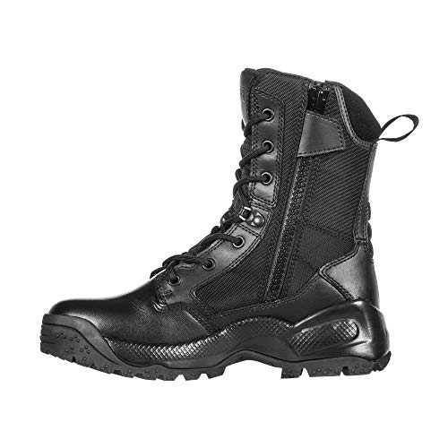 5.11 Women's Atac 2.0 8" Tactical Side Zip Military Combat Boot, Style 12403, Black, 10 D(M) Us #TOP2