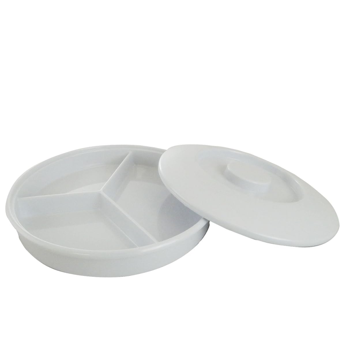 8.25 in. Nessico Deep Divided Server with Lid White - Pack of 12