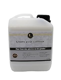 Liant de gravier/fortifiant de gravier (2,5 L) Liant pour relier des cailloux ou des graviers de toutes sortes dans un bidon de 2,5 L.