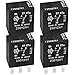 13502751 12VDC 5-Pin Relay (Pack of 4) - 35A Automotive Relay, Compatible with Buick, Cadillac, Chevrolet, GMC