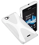 st26i Farbe: Weiß Yayago Protect Silikon Case X-Style white Tasche Schutzhülle Hülle für Sony Xperia J ST26i / ST26a