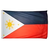 US Flag Store Superknit Polyester Philippines Flag, 3 by 5-Feet