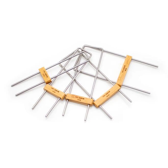 Jieotwice Manual Stainless Steel Scarf Lace Knitter Tools Handmade DIY Hairpin Lace Loom Hand Knitting Crochet Flower Set