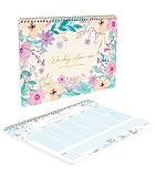 56 hojas en papel de 100 gr Takenote - Planificador Semanal Perpetuo - Medidas 31,5 x 23 (A4) - 56 hojas - Bilingüe: Español - Inglés - Gala
