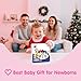 hahaland Car Seat Toys for Babies 0-6 Months Girl - Baby Toys 3-6 Months - Rattle, Mirror, Crinkle, Squeaky Carseat Stroller Toy 0-6 Months Developmental Newborn Baby Girl Birthday Gifts