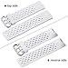 Wepro Band Compatible with Fitbit Charge 4 Bands for Women Men, Compatible with Fitbit Charge 3 Bands, Waterproof Breathable Holes Sport Strap for Charge 4/Charge 3/Charge 3 SE, Large, White