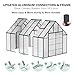 10x12 FT Polycarbonate Greenhouse, Greenhouses for Outdoors, Green House Kit, Walk in Green Houses for Backyard Outside Garden, Heavy Duty Green House for Outside, Greenhouse Kit