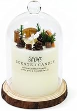 شمعة عطرية فاخرة بميكس الورد المجفف والبرتقال والقرفة – لمسة ديكور جماليه للمنزل مع شمعه بشكل مميز N