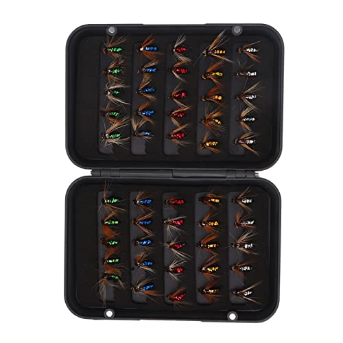 Kit de Señuelos de Pesca con Mosca Multicolor - 50 Piezas Profesionales para Cebo de Pesca