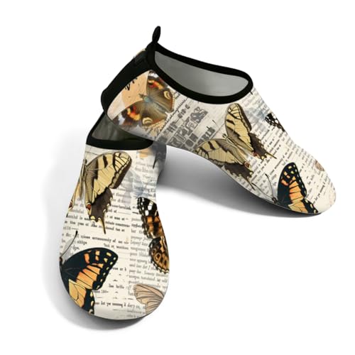 Zapatos de agua vintage con suela flexible para natación y playa