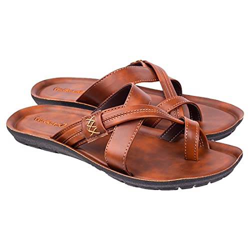 Image of Walkaroo Gents Tan Sandal ( 13322 ) 10 UK