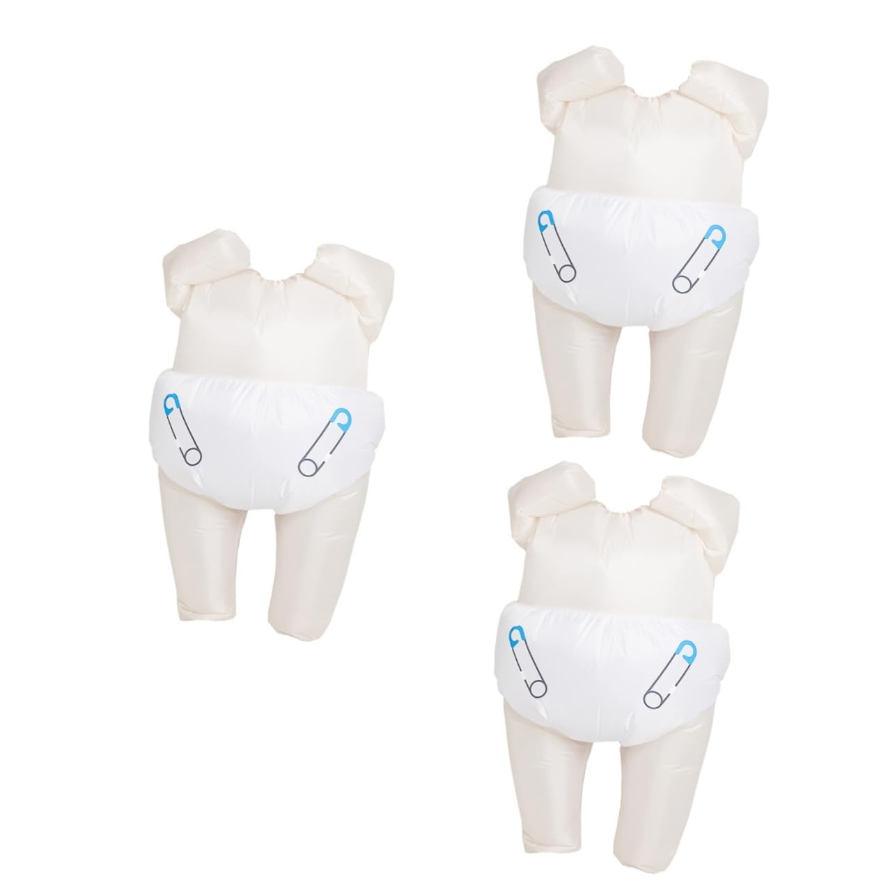 Holibanna 3 Piezas ropa inflable bebe gigante disfraz hinchable disfraz inflable disfraz de bebe para adultos trajes de juego de rol traje inflable vestidos Suministros para la fiesta vestir