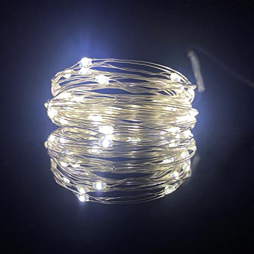 2-Pack-Battery-Operated-Mini-Led-Fairy-Lights-Dewdrop-Garland-Lights-with-Timer-6-Hours-on18-Hours-Off-for-Wedding-Party-Decorations50-Leds-18-Feet-Silver-Wire-Cold-White 2 Pack Battery Operated Mini Led Fairy Lights Dewdrop Garland Lights with Timer 6 Hours on18 Hours Off for Wedding Party Decorations50 Leds 18 Feet Silver Wire Cold White