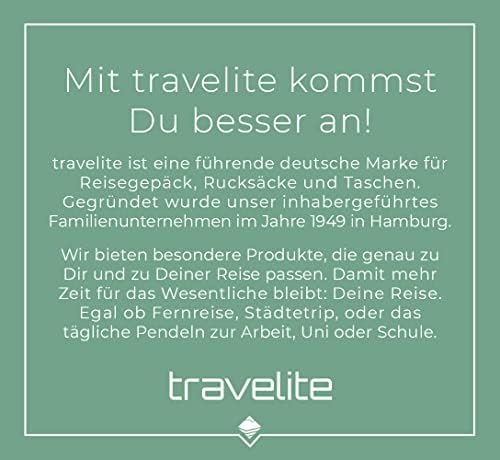 Travelite Basics Trolley Reisetasche Fresh auf Rollen 70cm, in sechs Farben Travel Tote 71 Centimeters 89 Black (Schwarz)