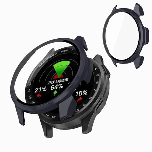 For �K�[�~��(GARMIN) Approach S50 �P�[�X�p [SUNZHXIN] PC+�K���X�I�[���C���������v�ی�P�[�X �K���X�t�B�����I�[���C���������˖h�~�t���v���e�N�V�����w��h�~�I�C���h�������h�~�������ߗ� �Ղ���̂̂Ȃ��[�d�K�[�~��(G