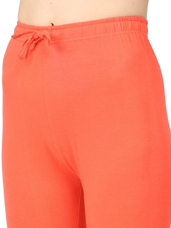 Image of Robinbosky Cotton Churidhar Leggings for Women - Stylish, Stretchable & Flattering Fit for All-Day Comfort
