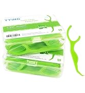 YYING Dental Floss Picks for Teeth, 100 Count Extra Strong Flosser Pick Fresh Mint Professional T...
