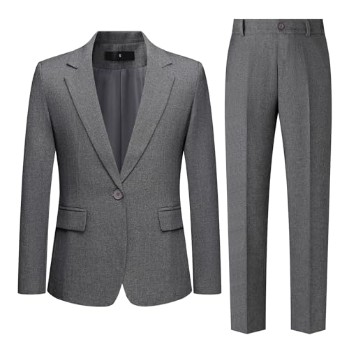 Women's 2 Piece Pant Suit Dressy Business Casual Outfits Notched