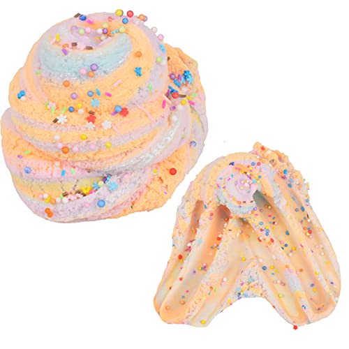 Image of Tonlead 3 Pack Cloud Slime Kit, Cloud Slime Pack Super Soft Putty Non-Sticky Sludge Toys for Kids, Birthday for Girls and Boys (Pink & Orange & Navy Blue Cloud Slime)