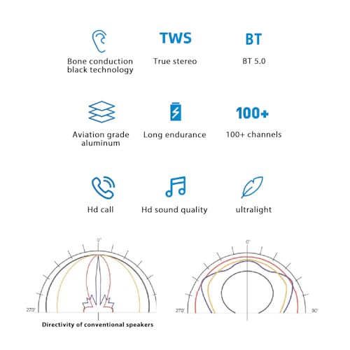 Image of Wireless Mini BT Bone Conduction Speaker, Portable Sound Box, Magnetic Adsorption, RGB Color Light, IP54 Waterproof, Creative Portable Speaker Mini Size Music Player for Home Outdoor Travel