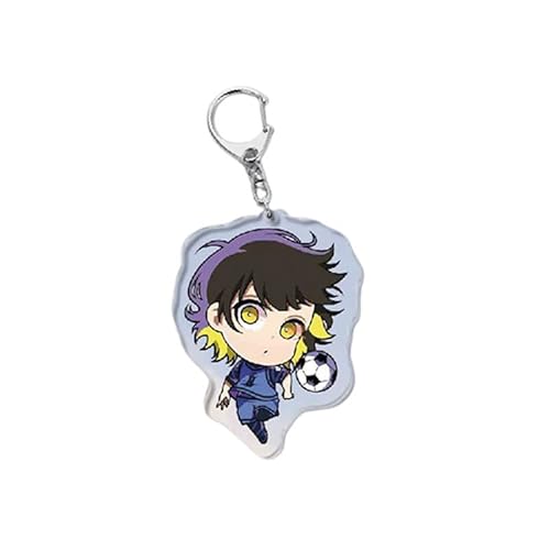 Tlsddty 8Pc Bachira Meguru Keychain Anime Cartoon Characters Pendants Acrylic Keyring Cosplay Costume Hanging Ornament #TOP5