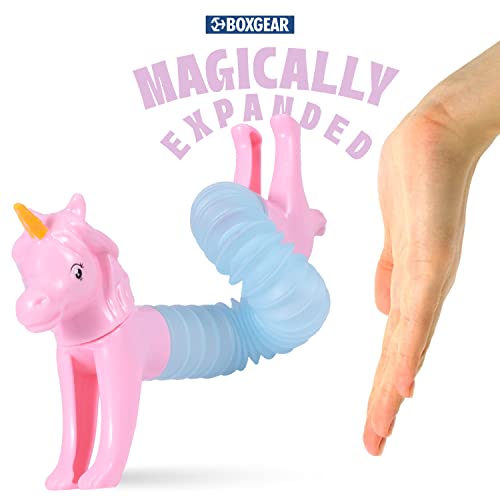 Boxgear 10-Pack Led Pop Tubes Mixed Animal Fidget Toys – Sensory Tubes For Toddlers – Cute Animal Sensory Fidget Toys For Girls And Boys – Stress-Relief Pop Sound Spring Toddler Sensory Toys #TOP6