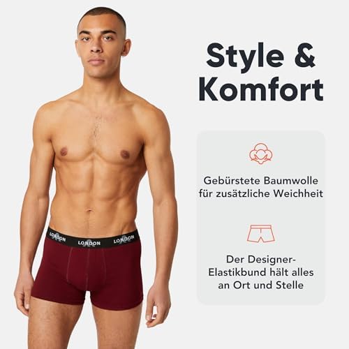 FM London Fitted Boxer Hipsterzy Mężczyźni