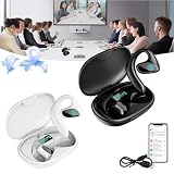 Meacode Traduttore, Meacode Ai Translation Earbuds, Cuffie Traduzione Simultanea, Auricolari Traduttore Simultaneo, 144 Lingue, Funzione Offline, Ideali Per Viaggi/Affari/Apprendimento(Black+White)
