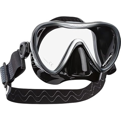 Scubapro Synergy 2 Mask with Comfort Strap - Black/Silver - Black Silicone Cover