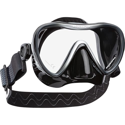 Scubapro Synergy 2 Mask with Comfort Strap - Black/Silver - Black Silicone