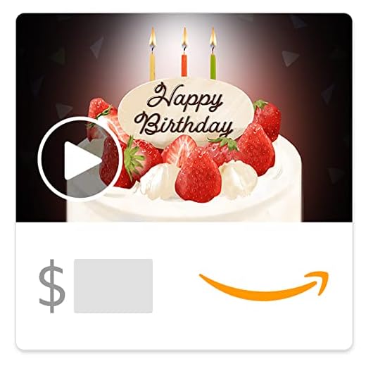 Amazon Gift Card - Print - Birthday Cake (Animated)